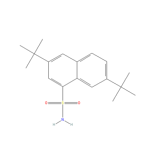Chemical structure of 3,7-Di-tert-butylnaphthalene-1-sulfonamide