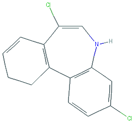 Chemical structure of 3,7-Dichloro-10,11-dihydro-5H-dibenzo[b,f]azepine
