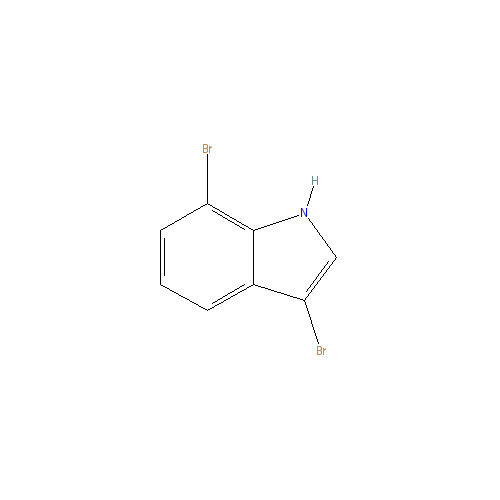Chemical structure of 3,7-Dibromo-1H-indole