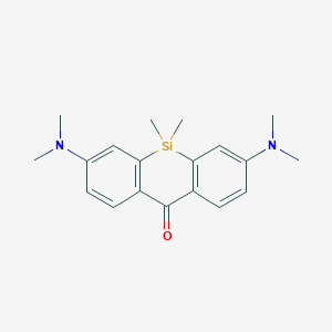 Chemical structure of 3,7-Bis(dimethylamino)-5,5-dimethyldibenzo[b,e]silin-10(5H)-one
