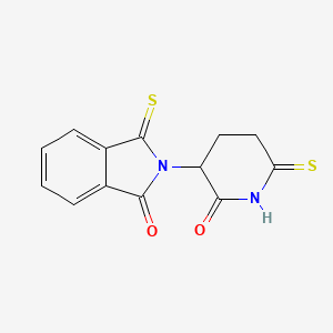Chemical structure of 3,6'-Dithiothalidomide