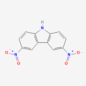 Chemical structure of 3,6-Dinitrocarbazole