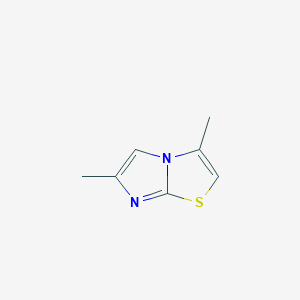 Chemical structure of 3,6-Dimethylimidazo[2,1-b]thiazole