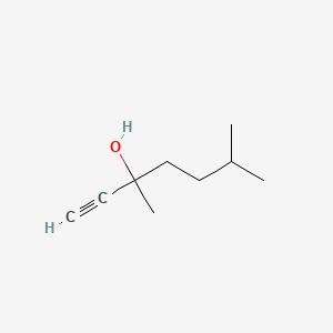Chemical structure of 3,6-Dimethyl-1-heptyn-3-ol