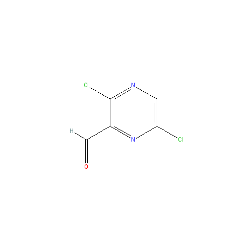 Chemical structure of 3,6-Dichloropyrazine-2-carbaldehyde