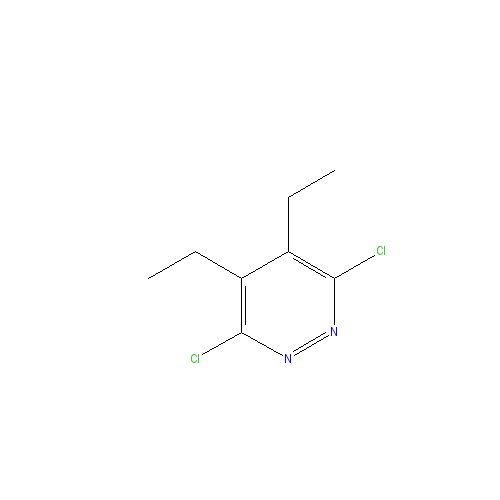 Chemical structure of 3,6-Dichloro-4,5-diethylpyridazine