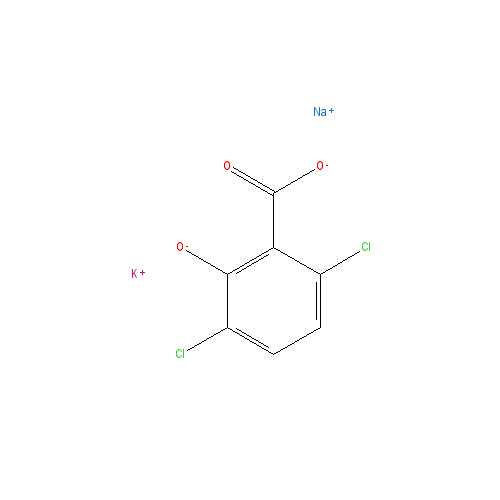 Chemical structure of 3,6-Dichlorosalicylic acid
