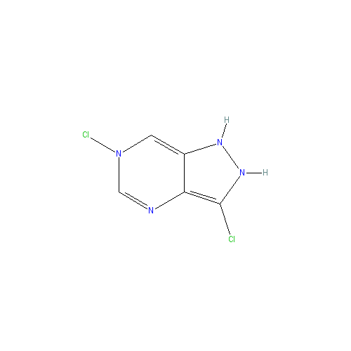 Chemical structure of 3,6-Dichloro-1H-pyrazolo[3,4-d]pyrimidine