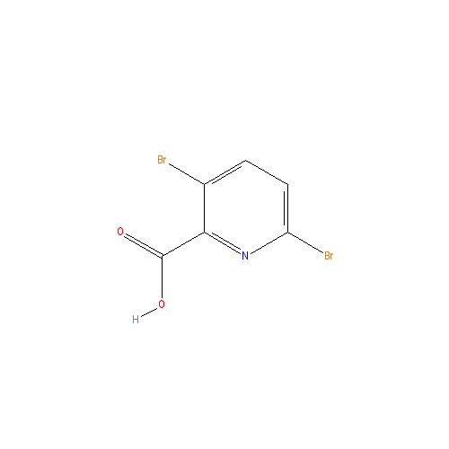 Chemical structure of 3,6-Dibromopicolinic acid