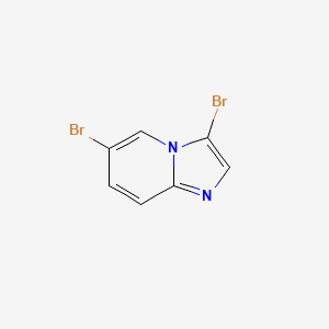 Chemical structure of 3,6-Dibromoimidazo[1,2-a]pyridine