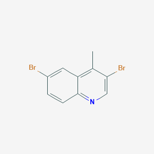 Chemical structure of 3,6-Dibromo-4-methylquinoline