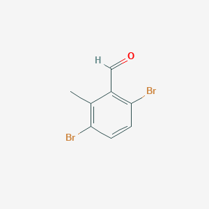 Chemical structure of 3,6-Dibromo-2-methylbenzaldehyde