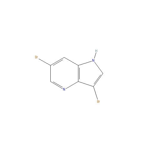 Chemical structure of 3,6-Dibromo-1H-pyrrolo[3,2-c]pyridine