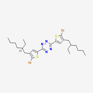 Chemical structure of 3,6-bis(5-broMo-4-(2-ethylhexyl)thiophen-2-yl)-1,2,4,5-tetrazine
