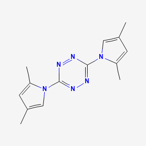 Chemical structure of 3,6-Bis(3,5-dimethyl-1H-pyrazol-1-yl)-1,2,4,5-tetrazine