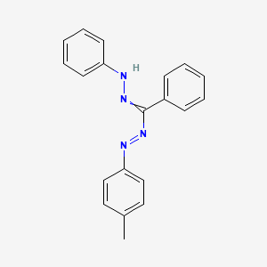 Chemical structure of 3,5-Diphenyl-1-(p-tolyl)formazan