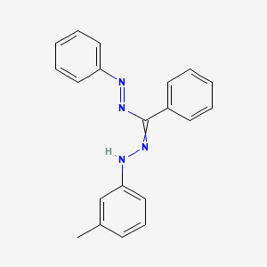 Chemical structure of 3,5-Diphenyl-1-(m-tolyl)formazan