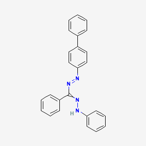 Chemical structure of 3,5-Diphenyl-1-(4-biphenylyl)formazan