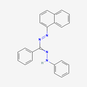 Chemical structure of 3,5-Diphenyl-1-(1-naphthyl)formazan