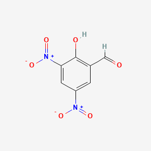 Chemical structure of 3,5-Dinitrosalicylaldehyde