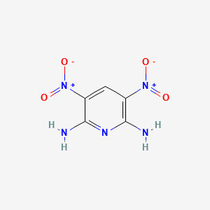 Chemical structure of 3,5-dinitropyridine-2,6-diamine