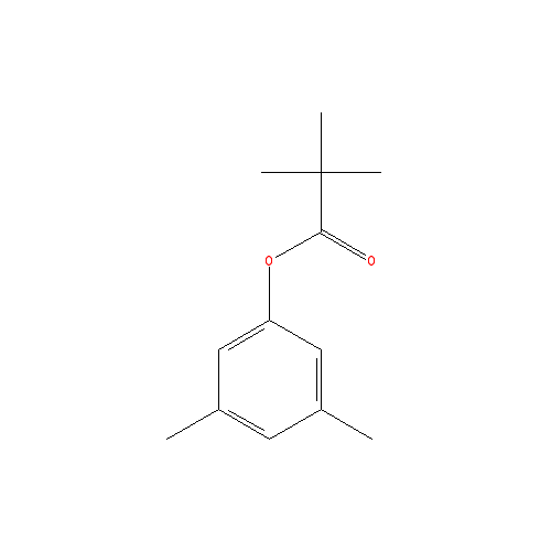 Chemical structure of 3,5-dimethylphenyl pivaloate