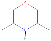 Chemical structure of 3,5-Dimethylmorpholine hydrochloride