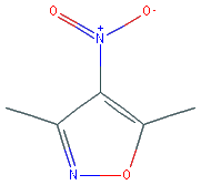 Chemical structure of 3,5-Dimethyl-4-nitroisoxazole