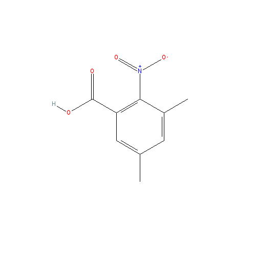 Chemical structure of 3,5-Dimethyl-2-nitrobenzoic acid