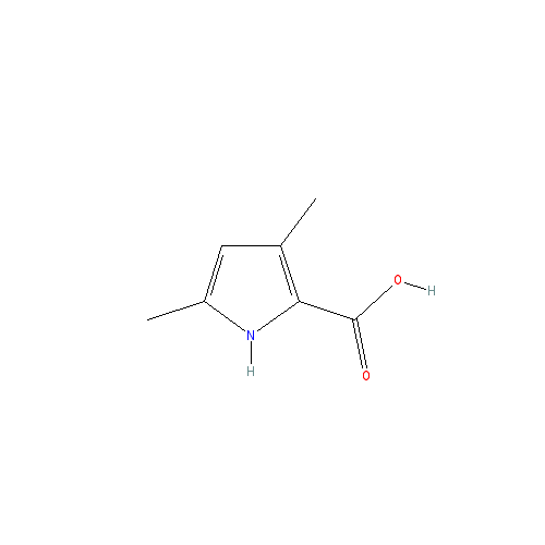 Chemical structure of 3,5-Dimethyl-1H-pyrrole-2-carboxylic acid