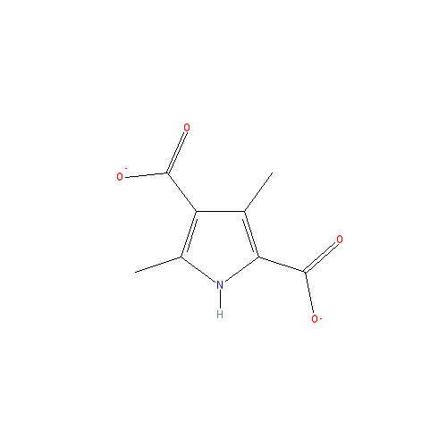 Chemical structure of 3,5-Dimethyl-1H-pyrrole-2,4-dicarboxylic acid