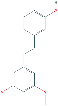 Chemical structure of 3,5-Dimethoxy-3'-hydroxybibenzyl