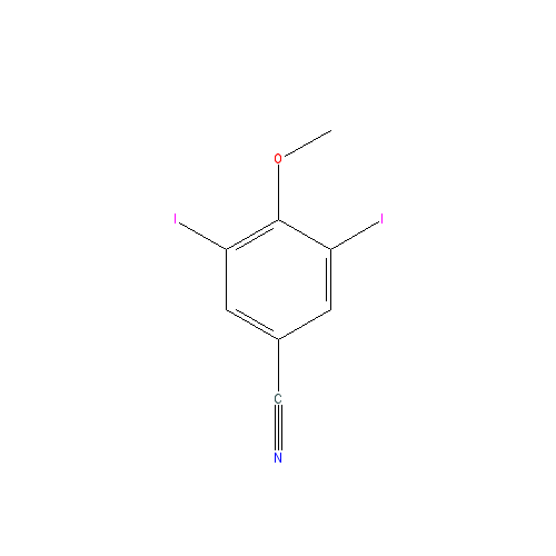 Chemical structure of 3,5-Diiodo-4-methoxybenzonitrile