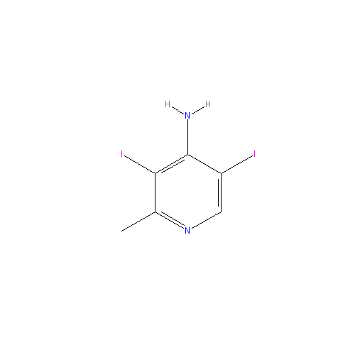 Chemical structure of 3,5-Diiodo-2-methylpyridin-4-amine