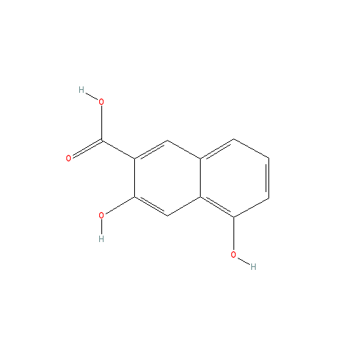 Chemical structure of 3,5-Dihydroxy-2-naphthoic acid