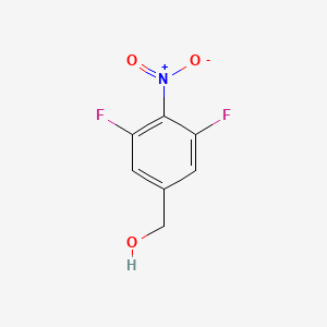 Chemical structure of 3,5-Difluoro-4-nitrobenzyl Alcohol