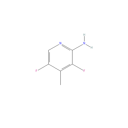 Chemical structure of 3,5-Difluoro-4-methylpyridin-2-amine