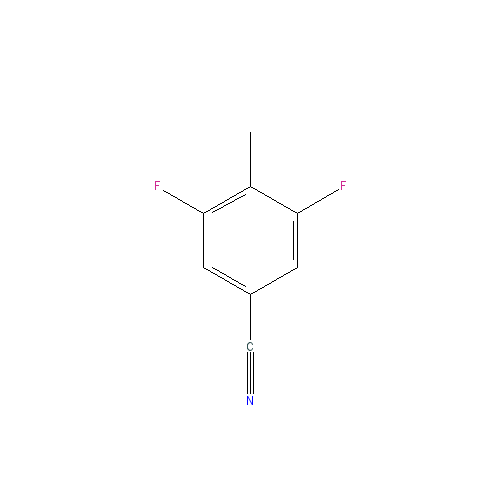 Chemical structure of 3,5-Difluoro-4-Methylbenzonitrile