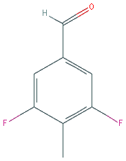 Chemical structure of 3,5-Difluoro-4-methylbenzaldehyde