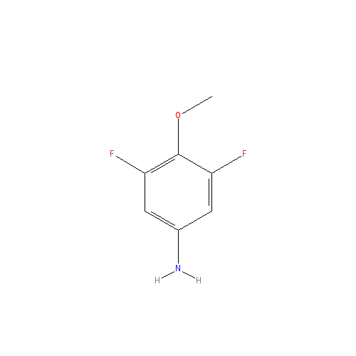 Chemical structure of 3,5-Difluoro-4-methoxyaniline