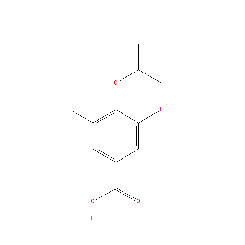 Chemical structure of 3,5-Difluoro-4-isopropoxybenzoic acid