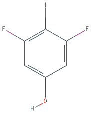 Chemical structure of 3,5-Difluoro-4-iodophenol