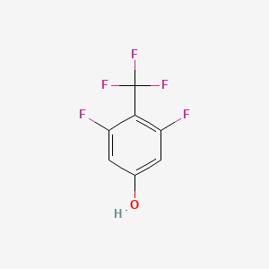 Chemical structure of 3,5-Difluoro-4-(trifluoromethyl)phenol