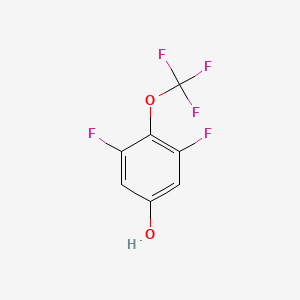 Chemical structure of 3,5-Difluoro-4-(trifluoromethoxy)phenol