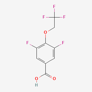 Chemical structure of 3,5-Difluoro-4-(2,2,2-trifluoroethoxy)benzoic acid