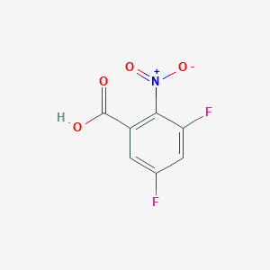 Chemical structure of 3,5-Difluoro-2-nitrobenzoic acid