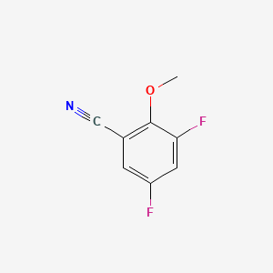 Chemical structure of 3,5-Difluoro-2-methoxyBenzonitrile