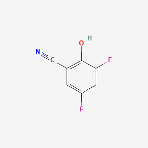Chemical structure of 3,5-Difluoro-2-hydroxybenzonitrile