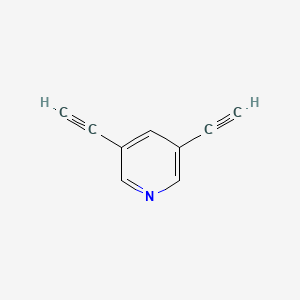 Chemical structure of 3,5-Diethynylpyridine
