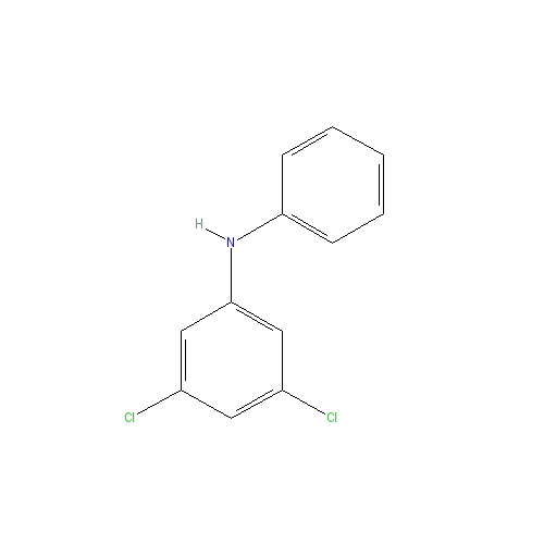 Chemical structure of 3,5-dichloro-N-phenylaniline